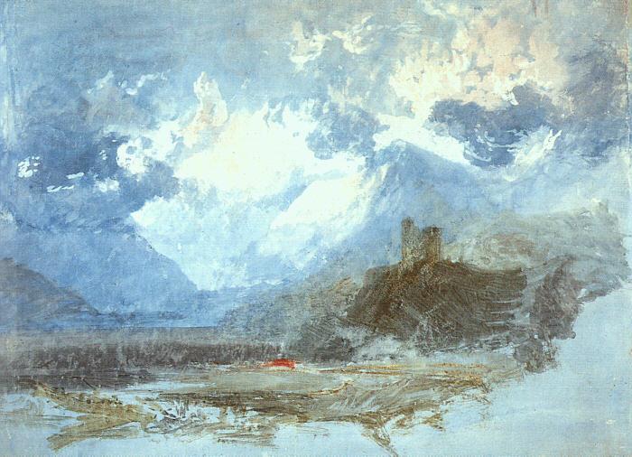 Joseph Mallord William Turner Dolbadern Castle France oil painting art
